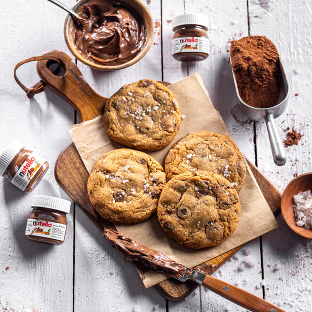 Nutella Sea Salt Cookies - With Egg